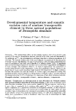 Báo cáo sinh học: " Developmental temperature and somatic excision rate of mariner transposable element in three natural populations of Drosophila simulans"