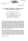 Báo cáo sinh học: "The  gonadal histology of  triploid chicken (Gallus domesticus) embryos"