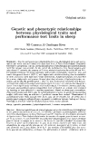 Báo cáo sinh học: "Genetic and phenotypic relationships between physiological traits and performance test traits in sheep ND"