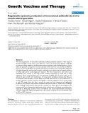 Báo cáo sinh học: "Regulatable systemic production of monoclonal antibodies by in vivo muscle electroporation"