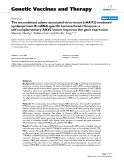 Báo cáo sinh học: "The recombinant adeno-associated virus vector (rAAV2)-mediated apolipoprotein B mRNA-specific hammerhead ribozyme: a self-complementary AAV2 vector improves the gene expression"