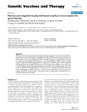 Báo cáo sinh học: "Human cytomegalovirus plasmid-based amplicon vector system for gene therapy"