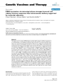 Báo cáo sinh học: " DNA-vaccination via tattooing induces stronger humoral and cellular immune responses than intramuscular delivery supported by molecular adjuvants"