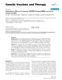 Báo cáo sinh học: "Anti-tumor effects of a human VEGFR-2-based DNA vaccine in mouse models"