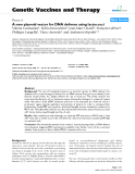 Báo cáo sinh học: " A new plasmid vector for DNA delivery using lactococci"