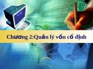 quản trị tài chính chương 2