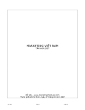 THỰC TRẠNG MARKETING VIỆT NAM - ĐỖ HÒA 