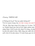 BÀI GIẢNG THỐNG KÊ - CÁC KHÁI NIỆM CƠ BẢN VỀ THỐNG KÊ 