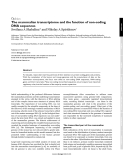 The mammalian transcriptome and the function of non-coding DNA sequences