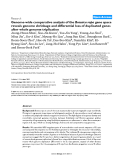 Báo cáo y học: " Genome-wide comparative analysis of the Brassica rapa gene space reveals genome shrinkage and differential loss of duplicated genes after whole genome triplicatio"