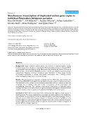 Báo cáo y học: "Simultaneous transcription of duplicated var2csa gene copies in individual Plasmodium falciparum parasites"