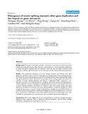 Báo cáo y học: " Divergence of exonic splicing elements after gene duplication and the impact on gene structures"