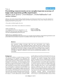 Báo cáo y học: "Correlating measurements across samples improves accuracy of large-scale expression profile experiments"