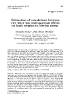 Báo cáo khoa hoc:"  Estimation of correlations between ewe litter size and maternal effects on lamb weights in Merino sheep"