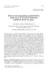 Báo cáo khoa hoc:" Power for mapping quantitative trait loci in crosses between outbred lines in pigs"