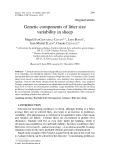 Báo cáo khoa hoc:" Genetic components of litter size variability in sheep"