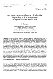 Báo cáo sinh học: "An approximate theory of selection assuming a finite number of quantitative trait loci"