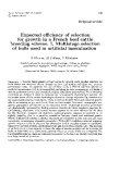 Báo cáo sinh học: " Expected efficiency of selection for growth in a French beef cattle breeding scheme. I. Multistage selection of bulls used in artificial insemination"