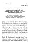 Báo cáo sinh học: "The effect of improved reproductive performance on genetic gain and inbreeding in MOET breeding schemes for beef cattle"