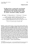 Báo cáo sinh học: "Multivariate restricted maximum likelihood estimation of genetic parameters for production traits in three "