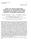 Báo cáo sinh học: " Body size and developmental temperature in Drosophila simulans: comparison of reaction norms with sympatric "