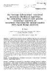 Báo cáo sinh học: "An  ’average information’ restricted maximum  likelihood algorithm for estimating reduced rank genetic covariance matrices or covariance functions for animal models with equal design matrices"