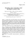 Báo cáo sinh học: "Breeding value estimation with incomplete marker data"