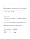 Các vitamin hòa tan trong dầu