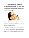 Thu hẹp lỗ chân lông bằng mặt nạ