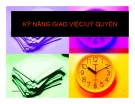 CÁC KỸ NĂNG GIAO VIỆC