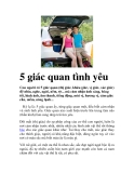 5 giác quan tình yêu