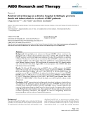 Báo cáo y học: "Antiretroviral therapy at a district hospital in Ethiopia prevents death and tuberculosis in a cohort of HIV patients."