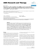 Báo cáo y học: " ytotoxic T cell recognition of an HIV-1 reverse transcriptase variant peptide incorporating the K103N drug resistance mutation"