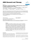 Báo cáo y học: "Glutathione and growth inhibition of Mycobacterium tuberculosis in healthy and HIV infected subjects"