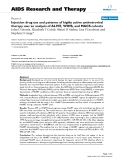 Báo cáo y học: " Injection drug use and patterns of highly active antiretroviral therapy use: an analysis of ALIVE, WIHS, and MACS cohort"