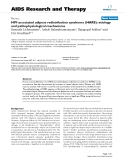 Báo cáo y học: "HIV-associated adipose redistribution syndrome (HARS): etiology and pathophysiological mechanisms"