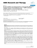 Báo cáo y học: " Protease inhibitor associated mutations compromise the efficacy of therapy in human immunodeficiency virus – 1 (HIV-1) infected pediatric patients: a cross-sectional study"