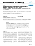 Báo cáo y học: "HIV-associated adipose redistribution syndrome (HARS): definition, epidemiology and clinical impact"