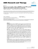 Báo cáo y học: "Assessment of quality of life in HAART-treated HIV-positive subjects with body fat redistribution in Rwanda"