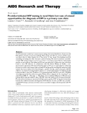 Báo cáo y học: "Provider-initiated HIV testing in rural Haiti: low rate of missed opportunities for diagnosis of HIV in a primary care clinic"