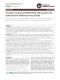 Pyrazole compound BPR1P0034 with potent and selective anti-influenza virus activity