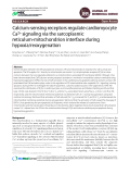 Calcium-sensing receptors regulate cardiomyocyte Ca2+ signaling via the sarcoplasmic reticulum-mitochondrion interface during hypoxia/reoxygenation