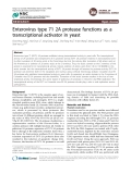 Enterovirus type 71 2A protease functions as a transcriptional activator in yeast