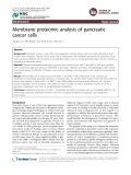 s  Membrane proteomic analysis of pancreatic cancer cells