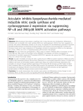 Báo cáo y học: "Aciculatin inhibits lipopolysaccharide-mediated inducible nitric oxide synthase and cyclooxygenase-2 expression via suppressing NF-B and JNK/p38 MAPK activation pathways"
