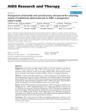 Báo cáo y học: " Comparison of brachial and carotid artery ultrasound for assessing extent of subclinical atherosclerosis in HIV: a prospective cohort study"