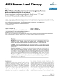 Báo cáo y học: "Hypothesis of snake and insect venoms against Human Immunodeficiency Virus: a review"