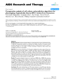 Báo cáo y học: " Comparative analysis of cell culture and prediction algorithms for phenotyping of genetically diverse HIV-1 strains from Cameroon"