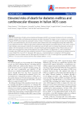 Báo cáo y học: " Elevated risks of death for diabetes mellitus and cardiovascular diseases in Italian AIDS cases"