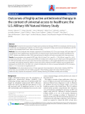 Báo cáo y học: "Outcomes of highly active antiretroviral therapy in the context of universal access to healthcare: the U.S. Military HIV Natural History Study"